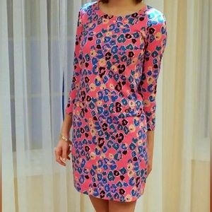 Lilly Pulitzer Long Sleeve Pink Floral Dress